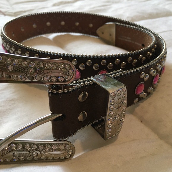 Pink rhinestone belt - Picture 1 of 4